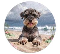 Puzzle Schnauzer Miniatura 1000 Piezas - para Adultos Y Niños Puzzles De Playa, Juego Educativo Y Divertido Decorativo, Regalo Original 1000pcs (67.5x67.5cm)