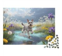 Puzzle Schnauzer Miniatura 1000 Piezas - para Adultos Y Niños Puzzles, Desafío Mental, Diversión Y Aprendizaje Arte Decorativo, Regalo Original 38x26cm/1000pcs
