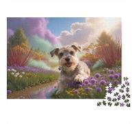 Puzzle Schnauzer Miniatura 1000 Piezas - para Adultos Y Niños Puzzles, Divertido, Desafiante E Instructivo Arte Decorativo, Regalo Original 70x50cm/1000pcs