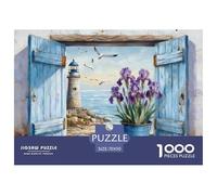 Puzzle Seaside View by The Window De 1000 Piezas Interesante Rompecabezas Adultos De 1000 Piezas Obra De Arte Regalo 70x50cm/1000pcs