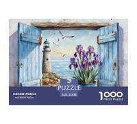 Puzzle Seaside View by The Window De 1000 Piezas Interesante Rompecabezas Hombres Y Mujeres De 1000 Piezas Juego Regalo 52x38cm/1000pcs
