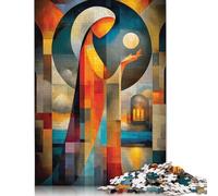 Puzzle Selene da 1000 pezzi - Mitologia cubista Minimalista astratta per adulti, Regali di Natale, Puzzle per adulti e adolescenti, gioco Educativo 38x26 cm/1000 pezzi