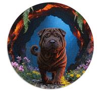 Puzzle Shar Pei 1000 Piezas - para Adultos Y Niños Puzzles De Túnel Roca, Juego Educativo Y Juego Familiar Arte Decorativo, Regalo Original 1000pcs (67.5x67.5cm)
