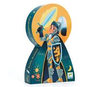 Djeco Silhouette Jigsaw Puzzle-Full Moon Knight Jinetes, Color múltiples (36)