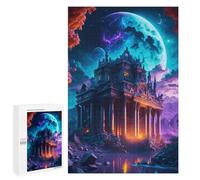 Puzzle sofisticado para adultos, 1000 piezas Fantasy Castle Under A Stormy Sky Puzzles para adolescentes - Juegos divertidos - Promueve la memoria - Gran regalo para los amantes de los juegos 1000