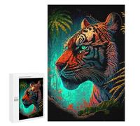 Puzzle sofisticado para adultos, 1000 piezas, Retrato de tigre Jungle, juego familiar, regalo de cumpleaños, gran regalo para los amantes de los juegos, 1000 unidades