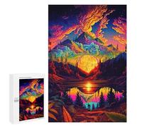 Puzzle sofisticado para adultos 1000 piezas Volcanic Reflections -2 puzzles para adolescentes - Juegos divertidos - Promueve la memoria - Gran regalo para los amantes de los juegos 1000 piezas