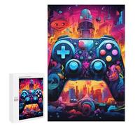 Puzzle sofisticado para adultos, 1000 unidades, controlador de juego vibrante, obra de arte, 164 rompecabezas, juego familiar, regalo de cumpleaños, gran regalo para los amantes de los juegos, 1000