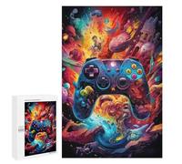 Puzzle sofisticado para adultos, 1000 unidades, controlador de juego vibrante, obra de arte, 61 rompecabezas, juego familiar, regalo de cumpleaños, gran regalo para los amantes de los juegos, 1000