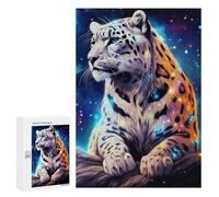Puzzle sofisticado para adultos, 300 piezas, leopardo galáctico, majesty, 3 rompecabezas para adolescentes, juegos divertidos, promueve la memoria, gran regalo para los amantes de los juegos, 300