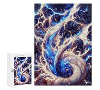Puzzle sofisticado para adultos, 300 piezas, rompecabezas eléctricos cósmicos en espiral para adolescentes, juegos divertidos, promueve la memoria, gran regalo para los amantes de los juegos, 300