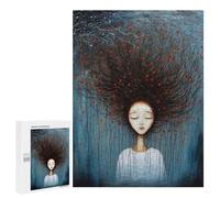 Puzzle sofisticado para adultos, 500 piezas, árbol mujer con bayas rojas para adolescentes, juegos divertidos, promueve la memoria, gran regalo para los amantes de los juegos, 500 unidades