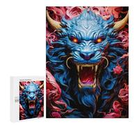 Puzzle sofisticado para adultos, 500 piezas, Dragon's Fiery Roar, 6 rompecabezas para adolescentes, juegos divertidos, promueve la memoria, gran regalo para los amantes de los juegos, 500 unidades