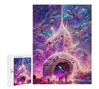Puzzle sofisticado para adultos, 500 piezas, portal de fantasía a otro mundo, juego familiar, regalo de cumpleaños, gran regalo para los amantes de los juegos, 500 unidades