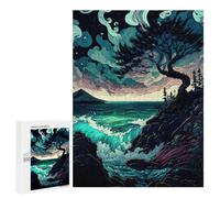 Puzzle sofisticado para adultos, 500 piezas, rompecabezas de la costa de whisky del océano para adolescentes, juegos divertidos, promueve la memoria, gran regalo para los amantes de los juegos, 500