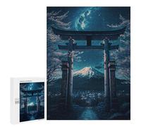 Puzzle sofisticado para adultos, 500 piezas, Torii Gate to Mount Fuji Puzzles para adolescentes, juegos divertidos, promueve la memoria, gran regalo para los amantes de los juegos, 500 unidades