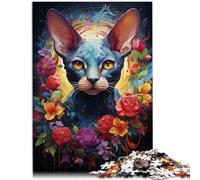 Puzzle Sphinx Cat for Adults 1000 Piece 10.27 in x 14.96 in Cardboard Puzzles for Adults and Children 14 Years Old and Up Difficult Hard Jigsaw Puzzles for Women Men