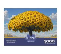 Puzzle SunFlores-Shaped_árbol De 1000 Piezas Interesante Rompecabezas Adultos De 1000 Piezas Decoracion Regalo 70x50cm/1000pcs