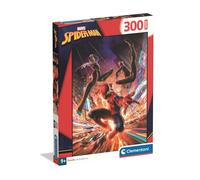 Clementoni Puzzle infantil Spider-Man Super 300 piezas - a partir de 9 años - Juego de mesa Marvel - Imagen dinámica - Idea de regalo