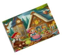 Puzzle TAMAÑO Aprox. A4 DE 24 Piezas Hansel y Gretel Cuento niños Infantil Dibujos Rompecabezas puzle para Adulto