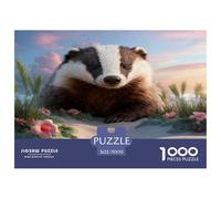 Puzzle Tejón 1000 Piezas - para Adultos Puzzle De Dunas, Juego Divertido E Instructivo Decorativo, Regalo Original 70x50cm/1000pcs