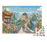 Puzzle Tema de la Gran Muralla China 1000 Piezas, Reto para Adultos