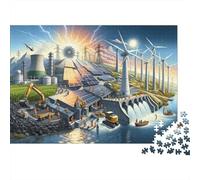 Puzzle Tema Energía del Futuro De 1000 Piezas Interesante Rompecabezas para Adultos De 1000 Piezas Obra De Arte Entretenimento 70x50cm/1000pcs