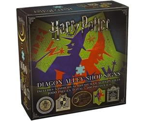 Puzzle The Noble Collection Harry Potter Callejon Diagon Simbolos & Logos Tiendas 1000 Piezas