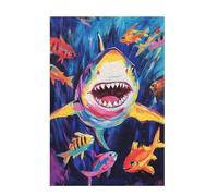 Puzzle Tiburón Puzzle 2000 Piezas Carpa koi Imposible, DIY Obra de Arte de Juego de Rompecabezas para Adultos, Rompecabezas de Impresión de Alta Definición Multicolor, Decoracion Hogar 99x70cm D-970