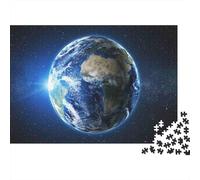 Puzzle Tierra Espacio 1000 Piezas para Adultos Papel Grueso Educativo Rompecabezas de Papel Astronomía Decoración Relajante 52x38cm/1000pcs