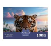 Puzzle Tigre 1000 Piezas - para Adultos Puzzle De Dunas, Juego Divertido E Instructivo Decorativo, 70x50cm/1000pcs
