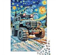 Puzzle Todo Terreno 1000 Piezas para Adultos Y Niños Juego EduGatoivo De Madera Puzzles Todo Terreno Nieve Modificado Decorativo Regalo para Hombre 1000pcs (75x50cm)