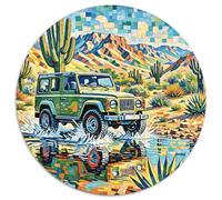 Puzzle Todo Terreno 1000 Piezas para Adultos Y Niños Juego Familiar De Cochetón Rompecabezas 4x4 Desierto Cactus Decorativo Regalo Ideal 1000pcs (67.5x67.5cm)