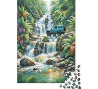 Puzzle Todo Terreno 1000 Piezas para Adultos Y Niños Juego Relajante De Madera Puzzles Todo Terreno Plantas Cascada Decorativo Regalo Original 1000pcs (75x50cm)