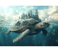 Puzzle Tortugas Marinas Puzzle 1000 Piezas Abstracto Rompecabezas Adultos Pieza de Madera Desafiante, Entretenimiento en Familia Rompecabezas, Imposible Jigsaw para Decor del Hogar Regalo U-636