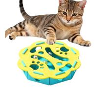 Puzzle Toys Cats - Tabla de rascar, 1 rompedor de aburrimiento de para entrenamiento mental, almohadilla de cartón corrugado con pista de bolas, dispositivo felino, afilador de garras para