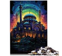 Puzzle Türkiye Santa Sofía 1000 piezas Rompecabezas para adultos 14.96" x 20.47" Rompecabezas de cartón Adolescentes Actividades divertidas en el hogar, regalo de cumpleaños, regalos de viaje,