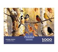 Puzzle Un rebaño de gorriones en Ramas de otoño De 1000 Piezas Animal Rompecabezas Adultos De 1000 Piezas Obra De Arte Hobby 70x50cm/1000pcs
