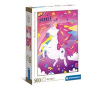 CLEMENTONI- Puzzle 500pzs Does Not Apply Fantastic Animals - Unicornio - 500 Piezas - Puzle Adulto - Fabricado en Italia, Multicolor, One Size (35100)