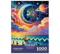 Puzzle Universo Fantasía De 1000 Piezas Rompecabezas para Adultos De 1000 Piezas Obra De Arte Entretenimiento Creativo 52x38cm/1000pcs