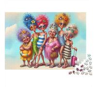 Puzzle Vacaciones de Mujeres Mayores De 1000 Piezas Interesante Rompecabezas Hombres Y Mujeres De 1000 Piezas Decoracion Entretenimiento Creativo 70x50cm/1000pcs