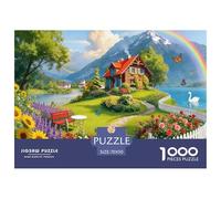 Puzzle Vida Junto al Lago De 1000 Piezas Interesante Rompecabezas Adultos De 1000 Piezas Decoracion Entretenimiento Creativo 70x50cm/1000pcs