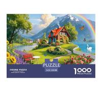 Puzzle Vida Junto al Lago De 1000 Piezas Interesante Rompecabezas Adultos De 1000 Piezas Obra De Arte Entretenimiento Creativo 52x38cm/1000pcs
