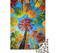 Puzzle Vista Bosque otoño De 1000 Piezas Interesante Rompecabezas Hombres Y Mujeres De 1000 Piezas Obra De Arte Entretenimiento Creativo 38x26cm/1000pcs