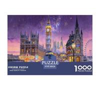 Puzzle Vista de la Ciudad de Londres De 1000 Piezas Interesante Rompecabezas Hombres Y Mujeres De 1000 Piezas Pintura Hobby 38x26cm/1000pcs