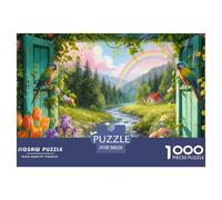 Puzzle Vista de Ventana De 1000 Piezas Interesante Rompecabezas Adultos De 1000 Piezas Juego Hobby 38x26cm/1000pcs