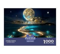 Puzzle Vista Nocturna al mar De 1000 Piezas Interesante Rompecabezas Adultos De 1000 Piezas Juego Regalo 70x50cm/1000pcs