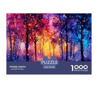 Puzzle Vista Nocturna del Bosque De 1000 Piezas Interesante Rompecabezas para Adultos De 1000 Piezas Pintura Regalo 70x50cm/1000pcs