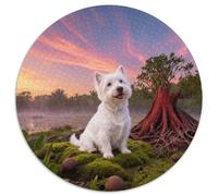 Puzzle West Highland White Terrier 1000 Piezas - para Adultos Y Niños Puzzle De Bosque Manglar, Juego Divertido E Instructivo Decorativo, Regalo Ideal 1000pcs (67.5x67.5cm)