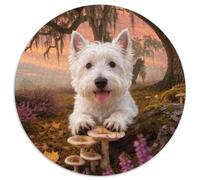 Puzzle West Highland White Terrier 1000 Piezas - para Adultos Y Niños Puzzle De Caucho, Desafío Mental Y Juego Complejo, Arte Decorativo, Regalo Original 1000pcs (67.5x67.5cm)